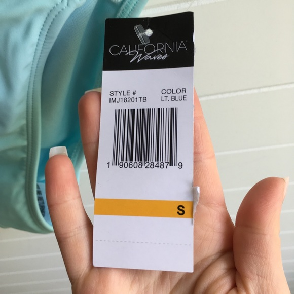 [California Waves] NEW Lace Crochet Light Blue NWT - Picture 5 of 8